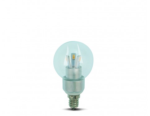 E12 Base LED Globe Bulb 3w  Warm White  White